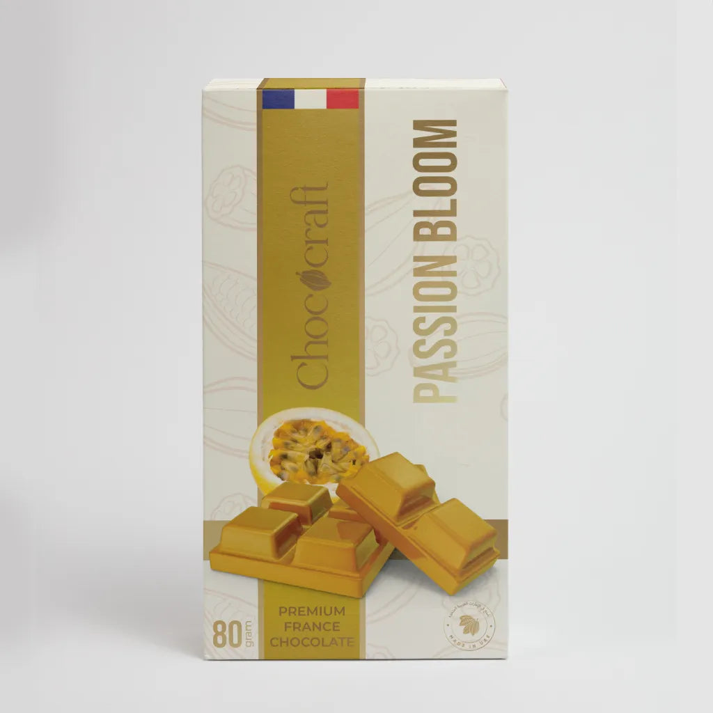 Passion Fruit Chocolate Bar 80g Pack | Chococraft