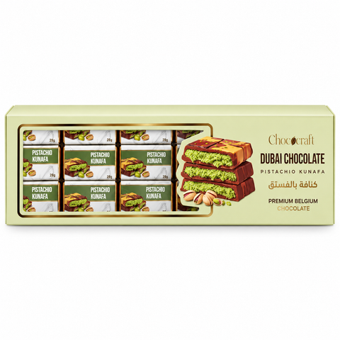Chococraft Pistachio Kunafa chocolate 20g (Pack of 18)